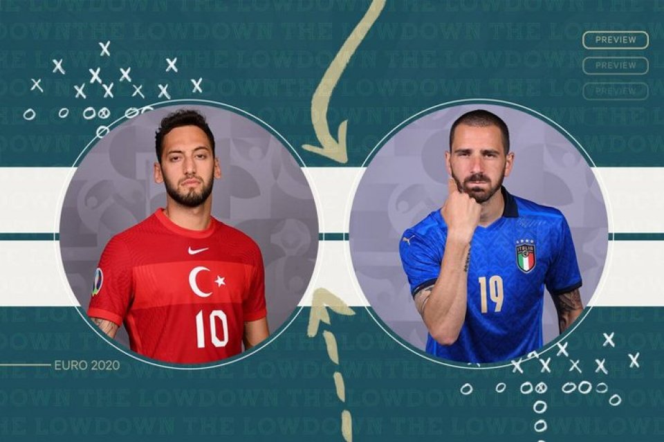 Italy vs Turkey match in mirey Euro fashaane