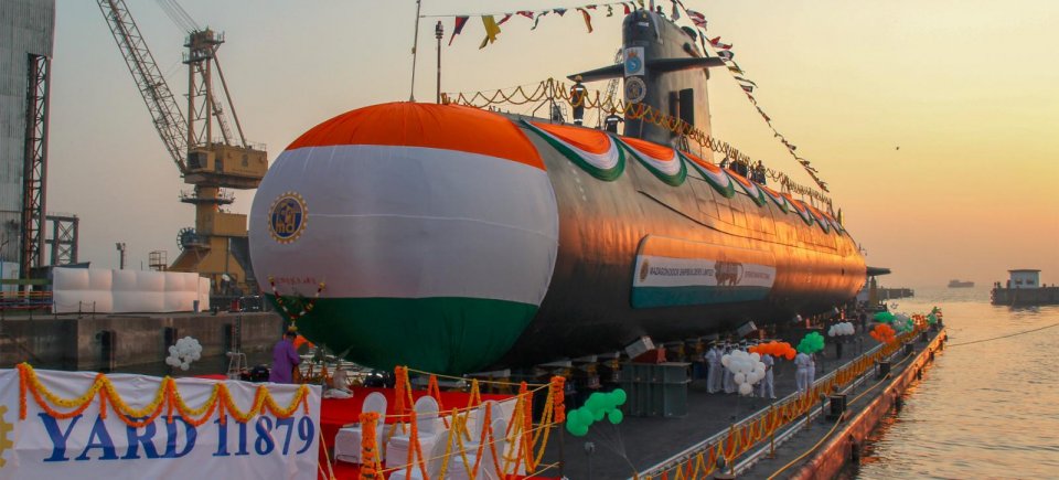 Indian Ocean ge submarine ge bodu baarakah vumah India 