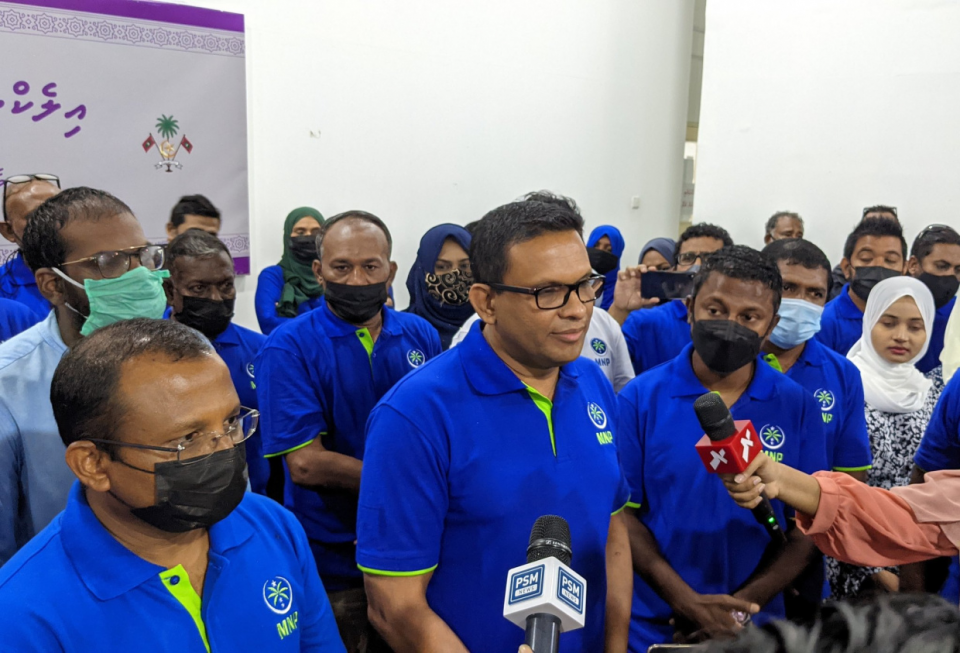 Nasruge dhuvahu MNP in kulhudhuffushi gai jalsaa eh baahvanee