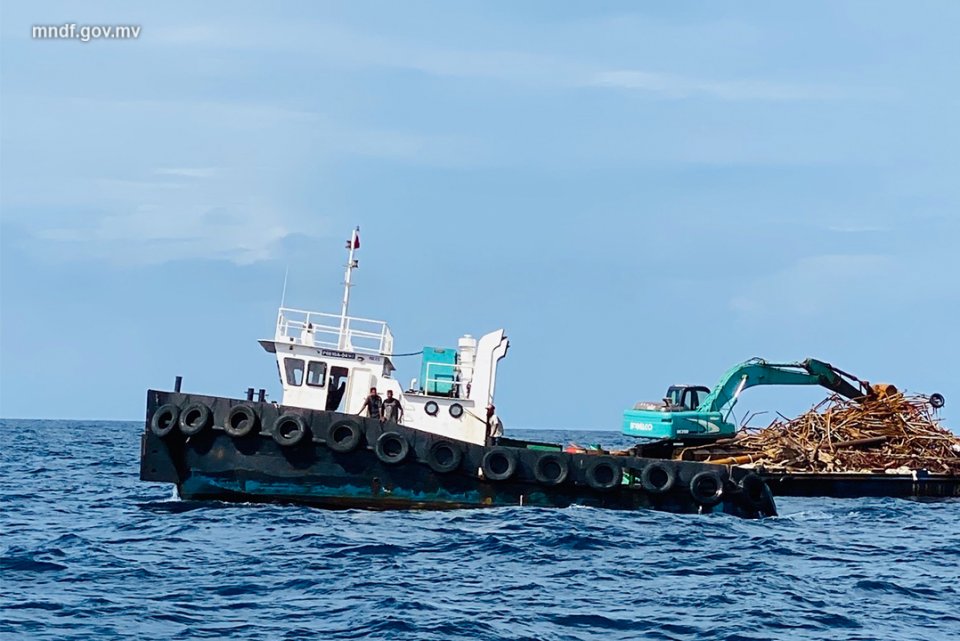 Tagegge Burafatheegai valeh Olhigen MNDF in Harakaaiytheri Vejje