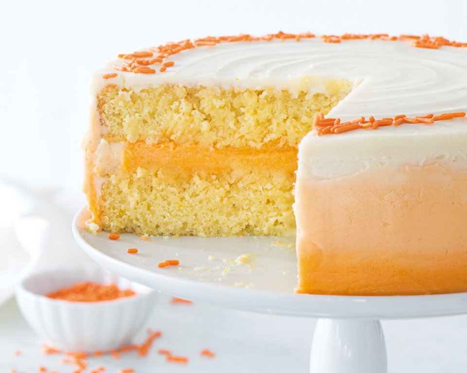 orange cream cake 