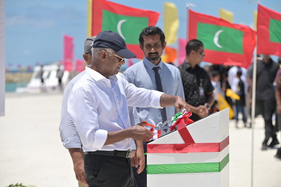 ކިހާދޫގެ ބަނދަރު ތަރައްގީކުރުމުގެ މަޝްރޫއުގެ ނިމުން ރައީސް ފާހަގަކޮށްދެއްވައިފި