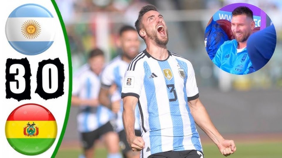 Messi nulai nikume Argentina in 3-0 in bolivia balikoffi