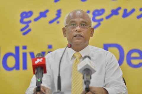 MDP isthunaaf fandiyaarunge majileehah raees Solih ge memberun hovijje