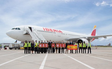 Spain ge Gaumi Airline in Furathama Faharah Raajje ah Dhathuruthah Fashaifi