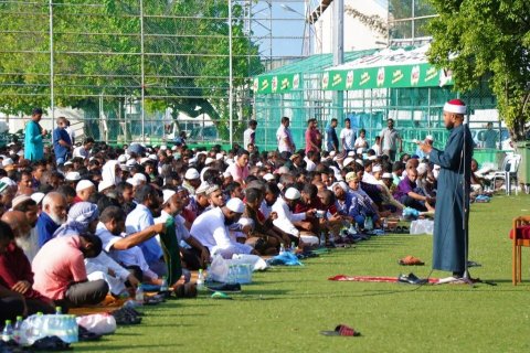 Eid namaadhuge bodu jamaa aiy Male’ gai nubaahvaane