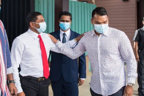 Miadhuge match bellevumah Lanka ge sports minister Raajje ah