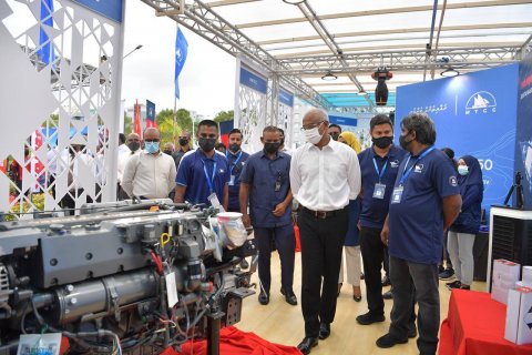 Raees Saalih, Maldives Marine Expo 2021 ah ziyaaraiy kuravvaifi