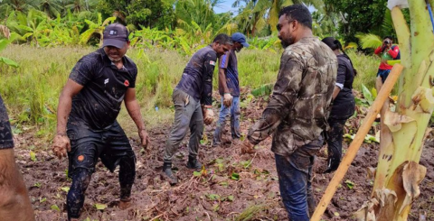 ބަންޑާރަކިޅި ސާފުކުރުމުގެ ޕްރޮގްރާމްގައި އެމްއެންޑީއެފް އިން ބައިވެރިވެއްޖެ