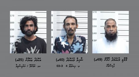 މަސްތުވާތަކެތީގެ މައްސަލައެއްގައި ހިމެނޭ ތިން މީހެއްގެ މައްޗަށް ދައުވާކުރަނީ